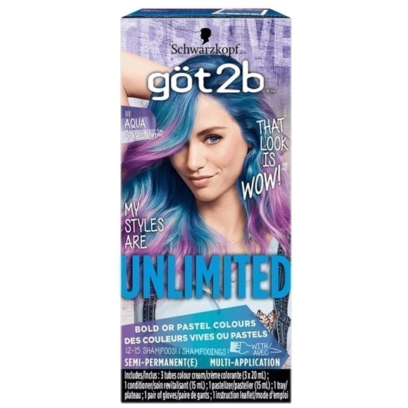[SCHWARZKOPF] Got2b Colour Unlimited Aqua Collection - Picture 1 of 3